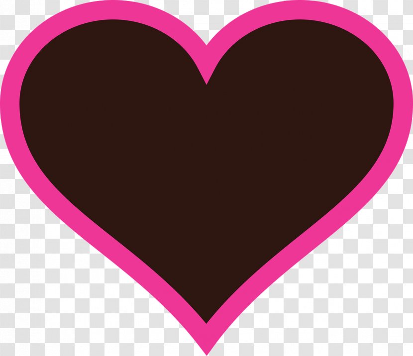 Heart Pink M Valentine's Day Font M-095 - Flower - Brown Transparent PNG