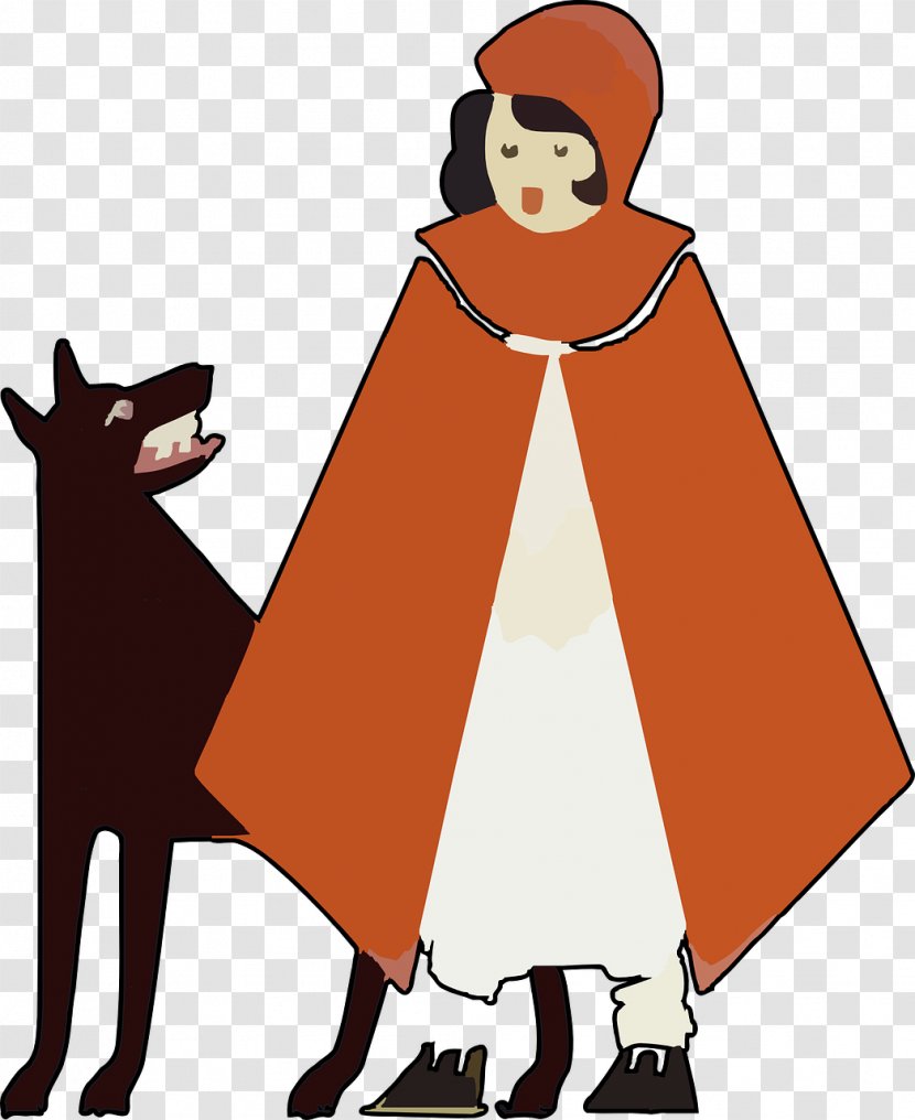 Little Red Riding Hood Big Bad Wolf The And Seven Young Goats Gray Fairy Tale - Snow White Transparent PNG