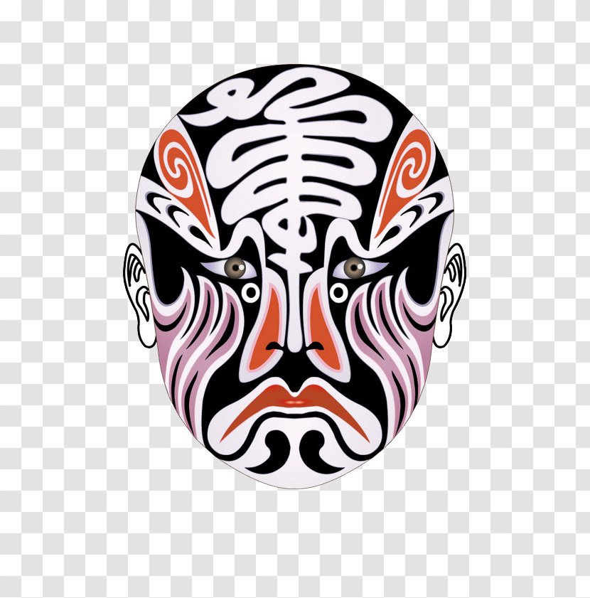 Beijing Peking Opera Facial Cosmetics Mask - China - Funny Face Transparent PNG