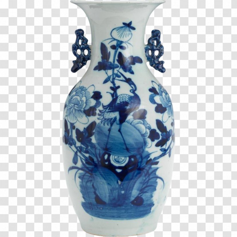 Vase Ceramic Blue And White Pottery Jug Porcelain Transparent PNG