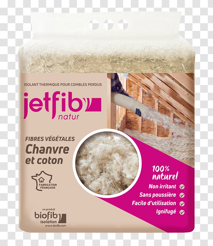 Aislante Térmico Isolant Cellulose Insulation Material Attic - Fibra Vegetal - Natur Transparent PNG