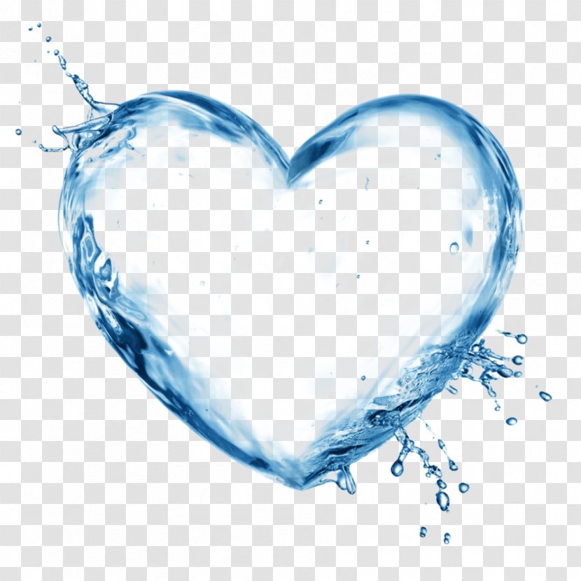 Water Clip Art - Heart - Love Picture Transparent PNG