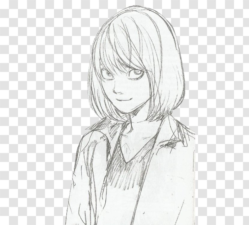 Mello Ryuk Black And White Sketch - Frame - Lawliet Near Transparent PNG