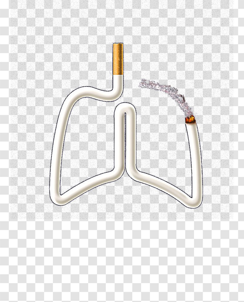 Shape Lung - Symbol - Cigarette Twisted Into The Of Transparent PNG