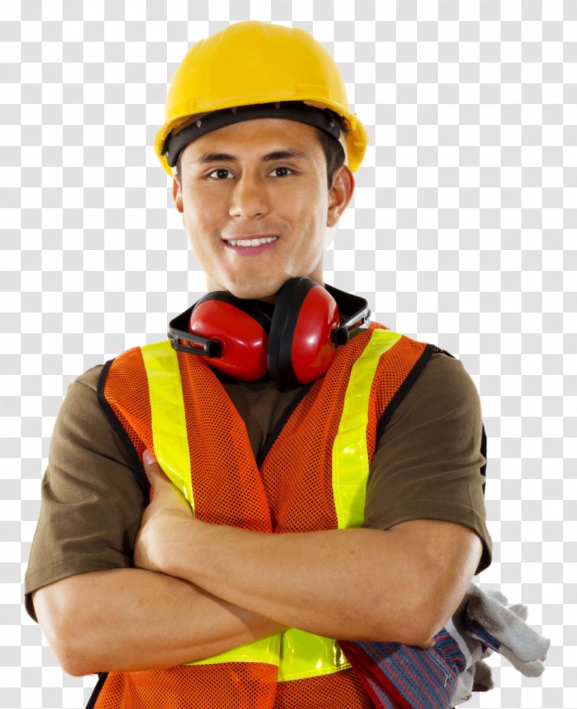 Personal Protective Equipment Hard Hat High-visibility Clothing Workwear - Engineer - Construction Worker Transparent PNG