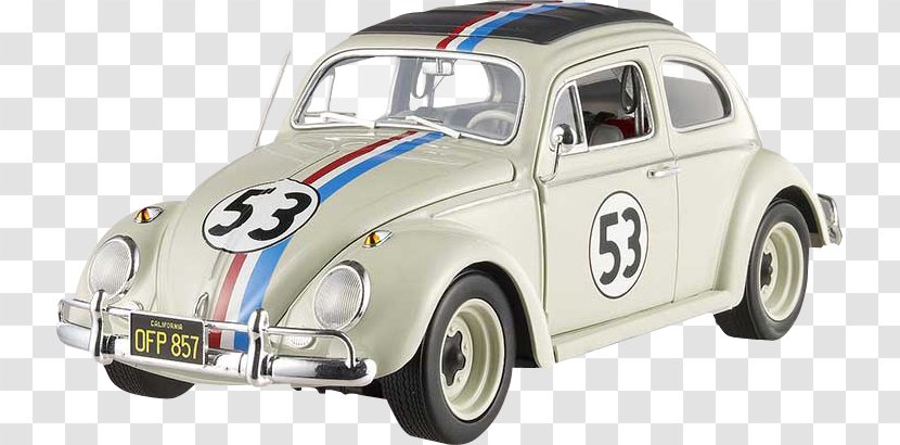 Herbie: The Love Bug Volkswagen Beetle Car Die-cast Toy Transparent PNG