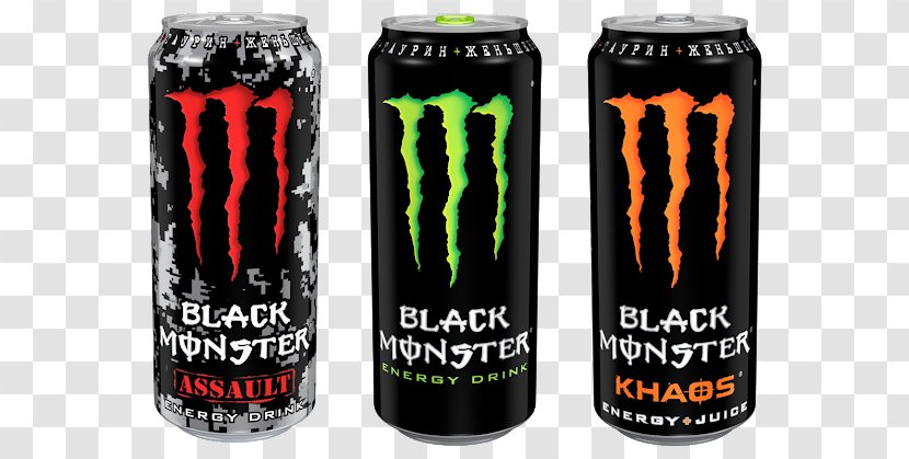 Energy Drink Monster Burn Red Bull Fizzy Drinks Transparent PNG