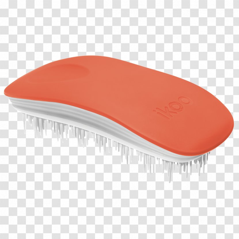 Brush Orange Hair Ikoo Comb - Hardware - Strokes Transparent PNG