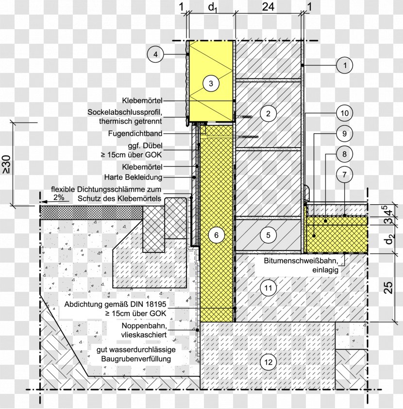 Floor Plan Technical Drawing Diagram - Dung Transparent PNG