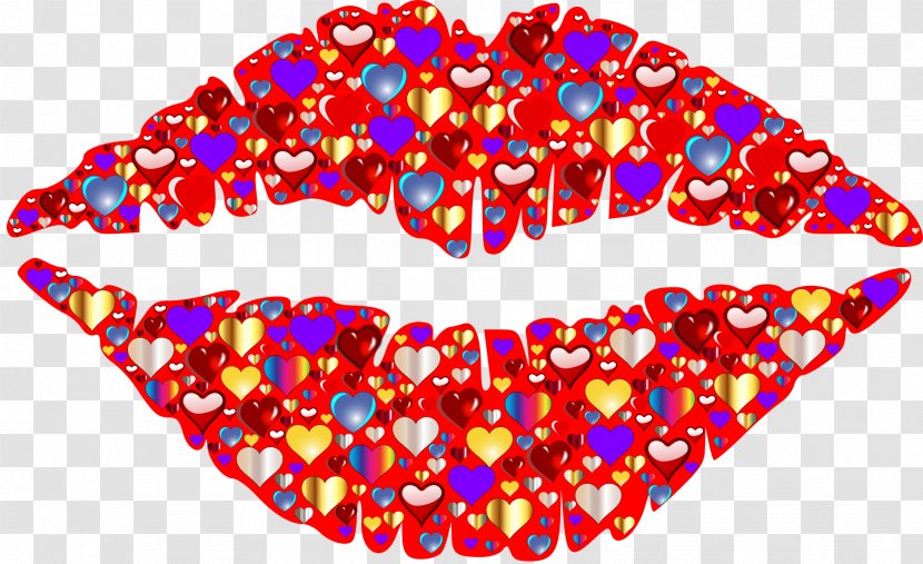 Lip Heart Kiss Clip Art - Gloss Transparent PNG