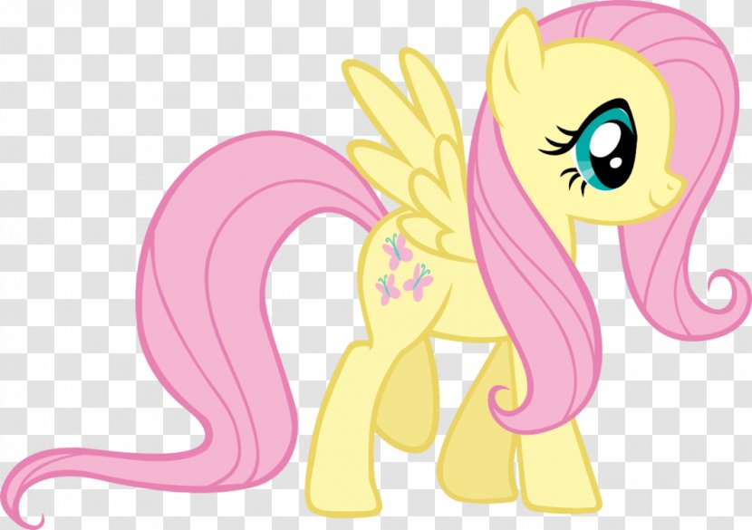 Fluttershy My Little Pony Equestria - Watercolor Transparent PNG