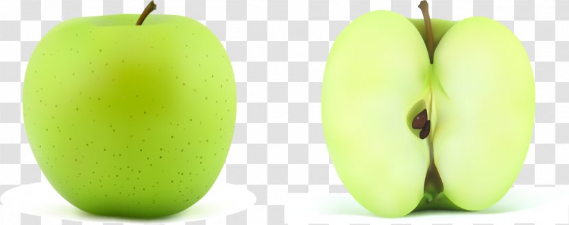 Apple Granny Smith Food - Auglis - Vector Painted Green Transparent PNG