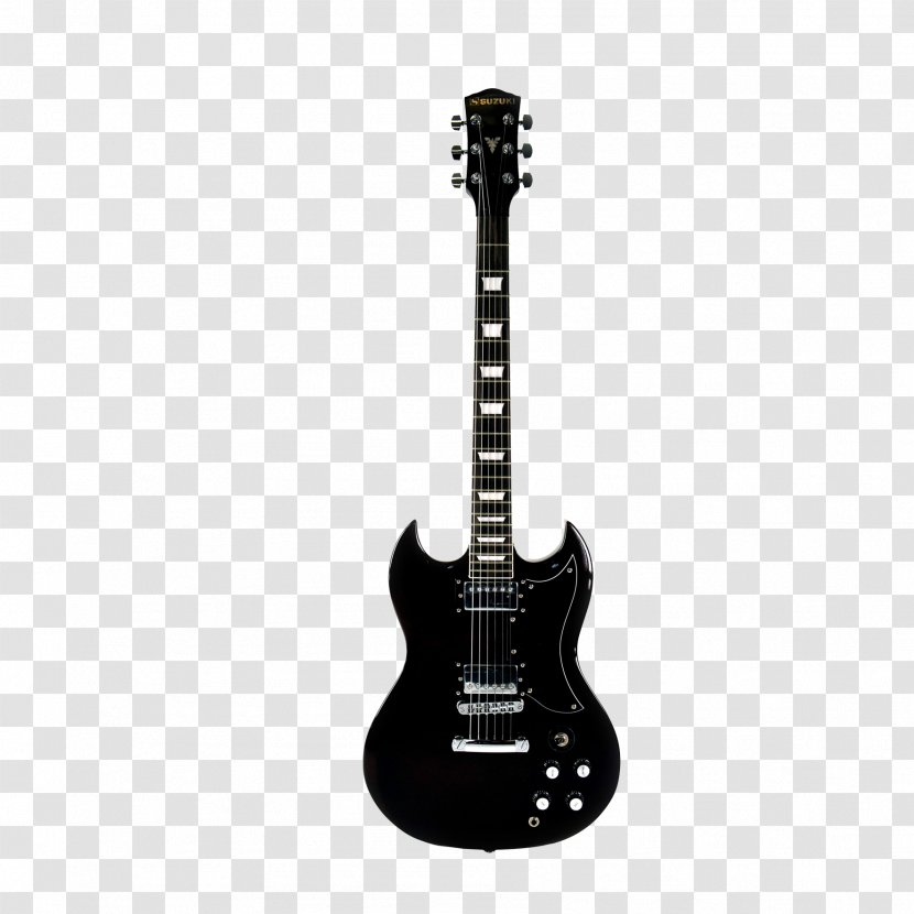 Gibson SG Special Les Paul Custom Robot Guitar - Angus Young - Black Transparent PNG