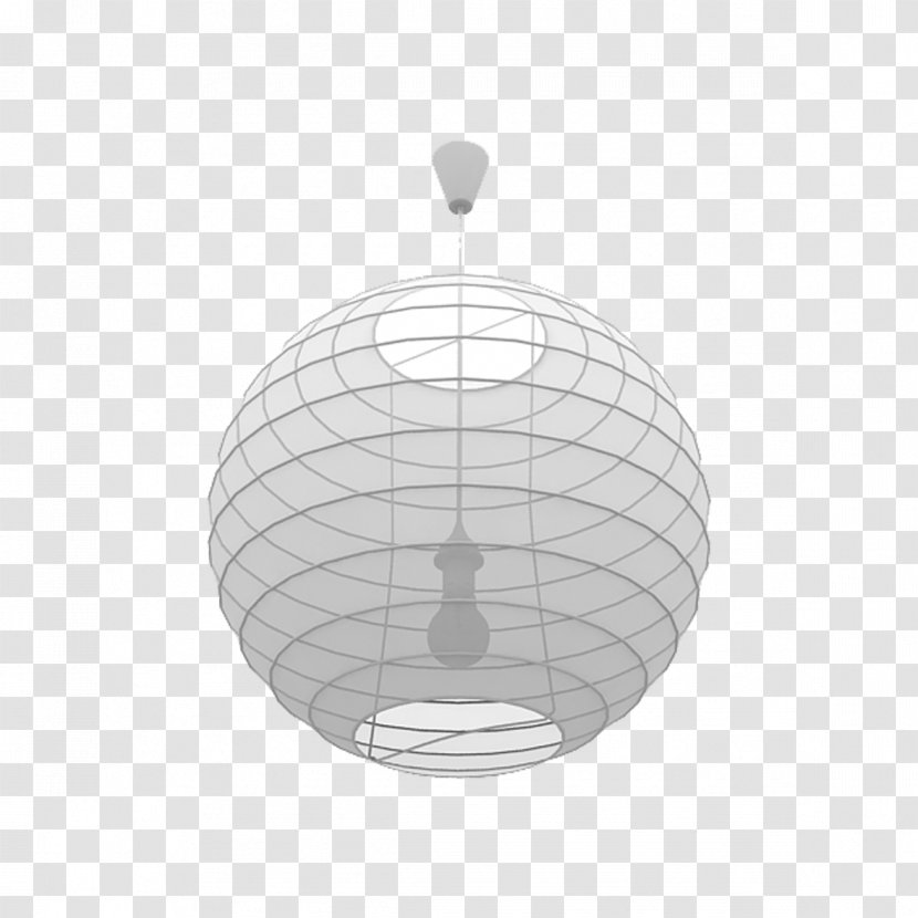 Black And White Clip Art - Sphere - Chandelier Model Transparent PNG