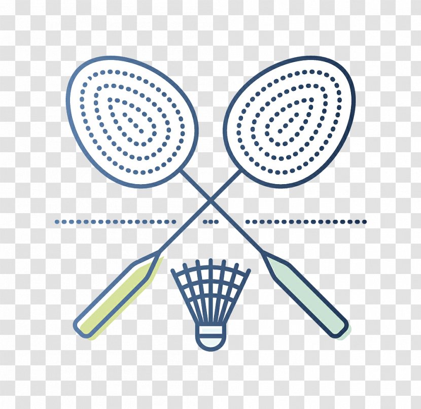 Badmintonracket Shuttlecock - Badminton Racket Illustration Transparent PNG