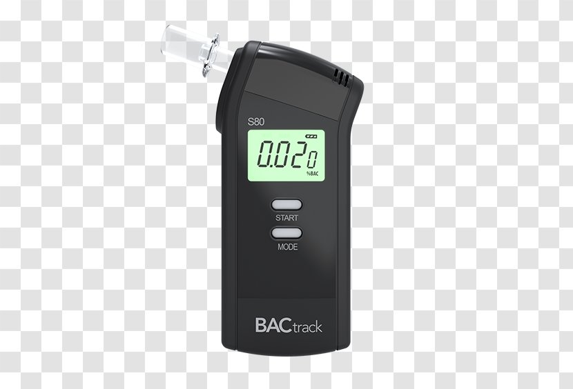 Breathalyzer Blood Alcohol Content BACtrack Test - Substance Intoxication - Meter Transparent PNG
