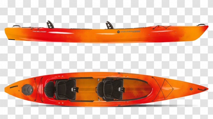 Kayak Wilderness Systems Pamlico 145T Outdoor Recreation Boating Canoe - Vehicle - Hand Painted Transparent PNG