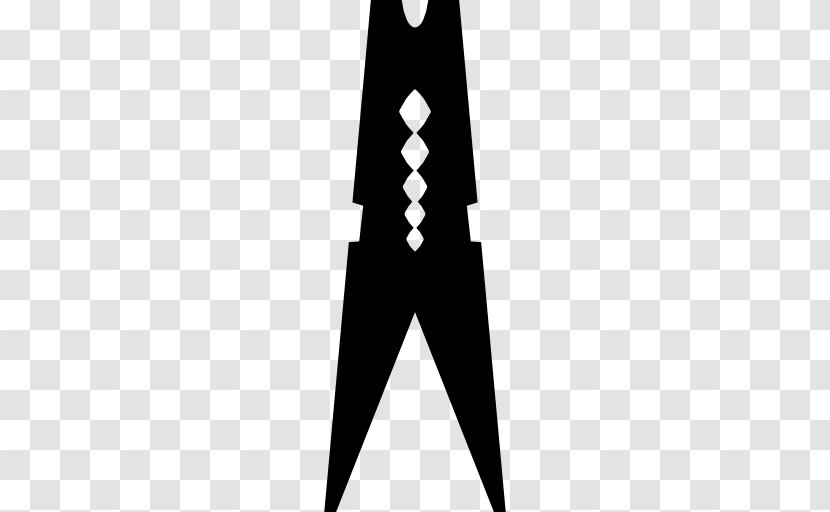 Clothespin Clothes Hanger Clothing - Silhouette - Hanging Dress Transparent PNG