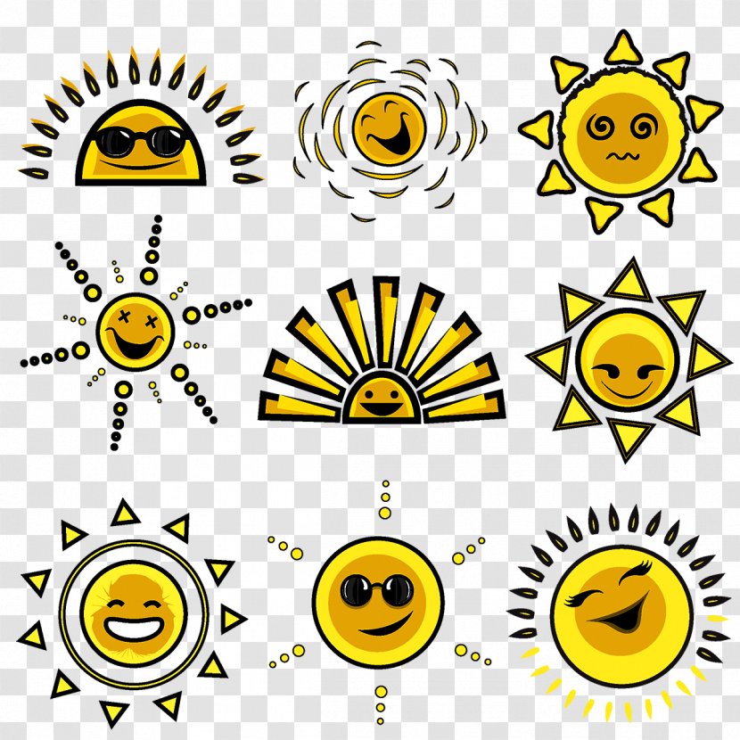 Cartoon - Emoticon - Sun Transparent PNG