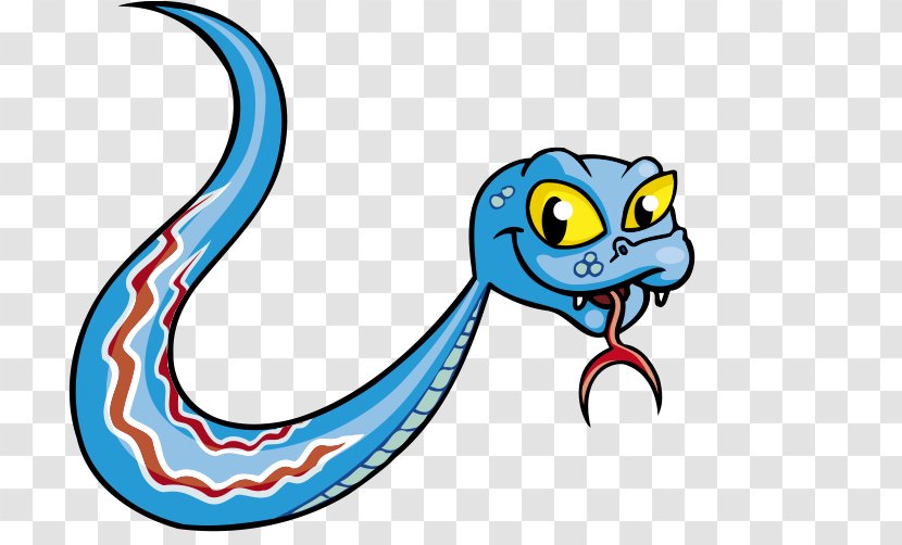 Snake Cartoon Clip Art - Artwork - Blue Snakes Transparent PNG