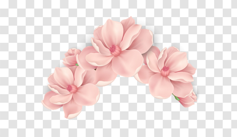 Pink Petal Flower Plant Headgear Transparent PNG