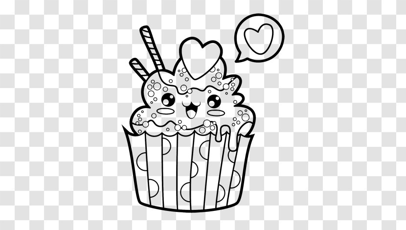 Cupcake Muffin Drawing Ice Cream - Flower Transparent PNG