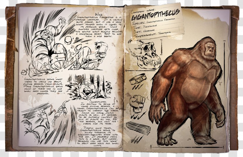 ARK: Survival Evolved Ape Titanosaurus Bigfoot Orangutan - Dinosaur Transparent PNG