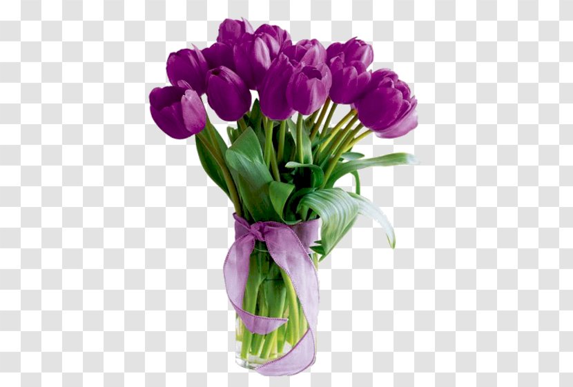 Vase Tulip Time Festival Flower Purple - Color Transparent PNG