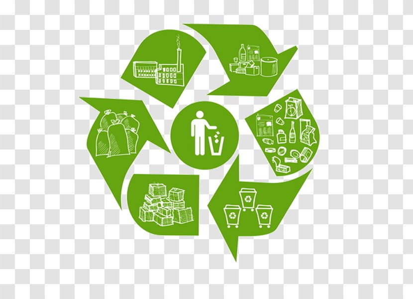 Recycling Symbol Waste Plastic Paper - Green Transparent PNG
