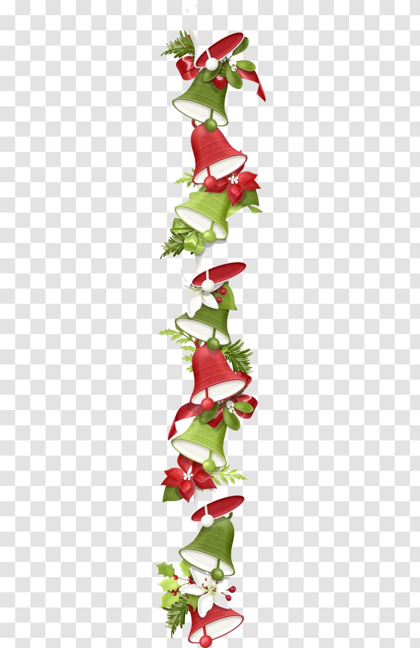 Christmas Card Jingle Bell Clip Art - Evergreen Transparent PNG