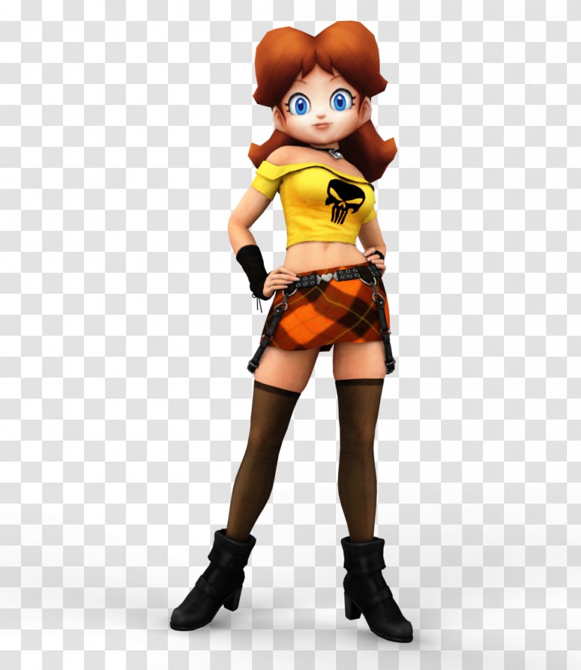 Princess Daisy Mario Sports Mix Peach Rosalina - Video Game - Punk Rock Transparent PNG