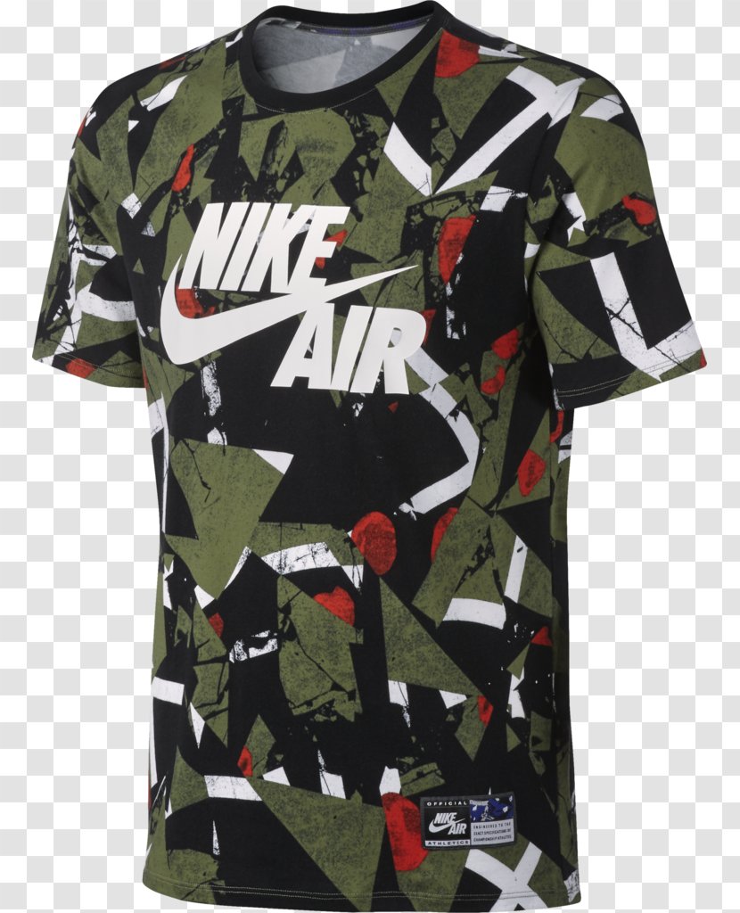 T-shirt Military Camouflage Nike Air Max Shoe Transparent PNG