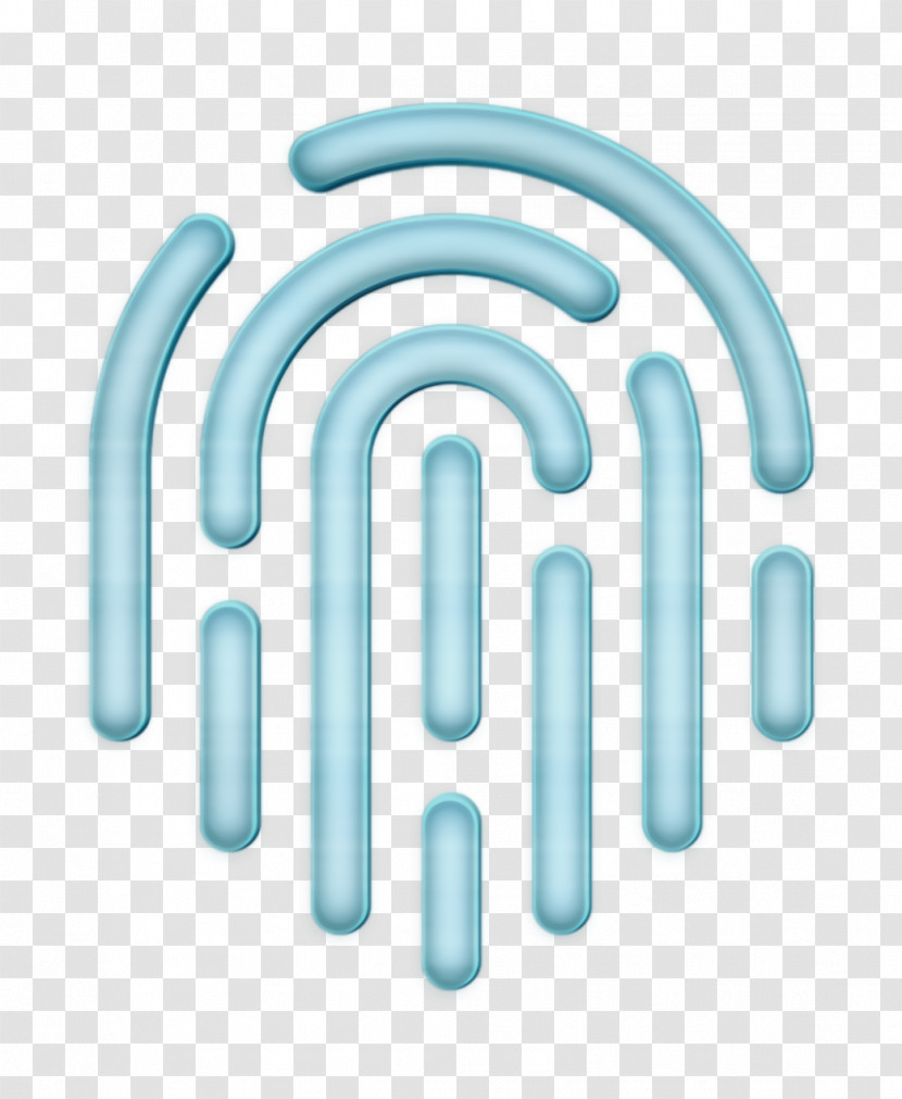 Linear Justice Elements Icon Icon Fingerprint Icon Transparent PNG