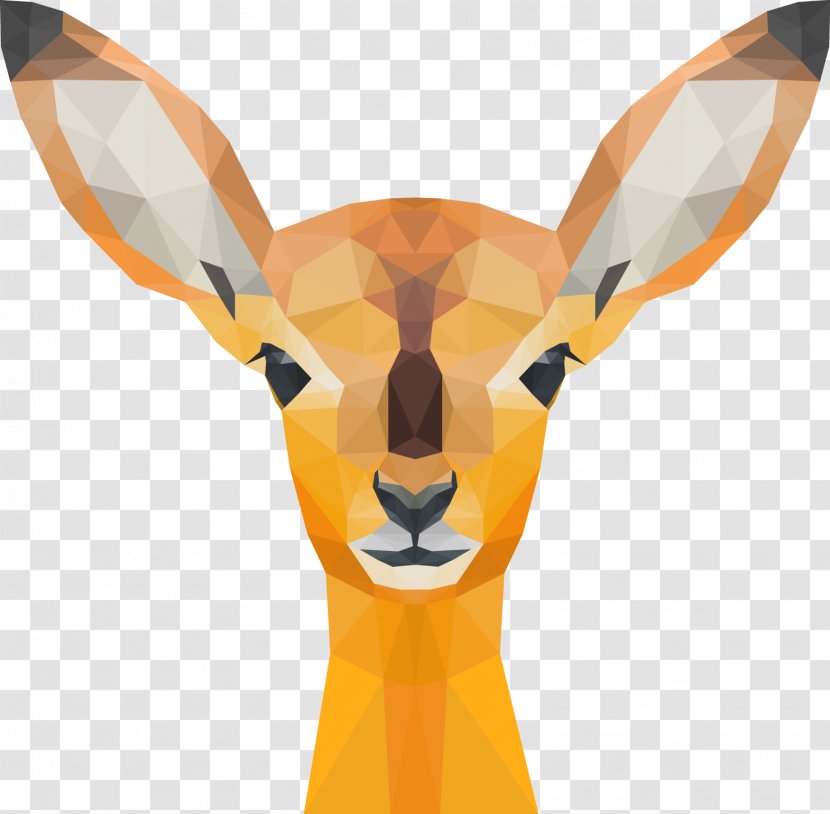 Deer Polygon Download Vecteur Icon - Geometry - Head Transparent PNG