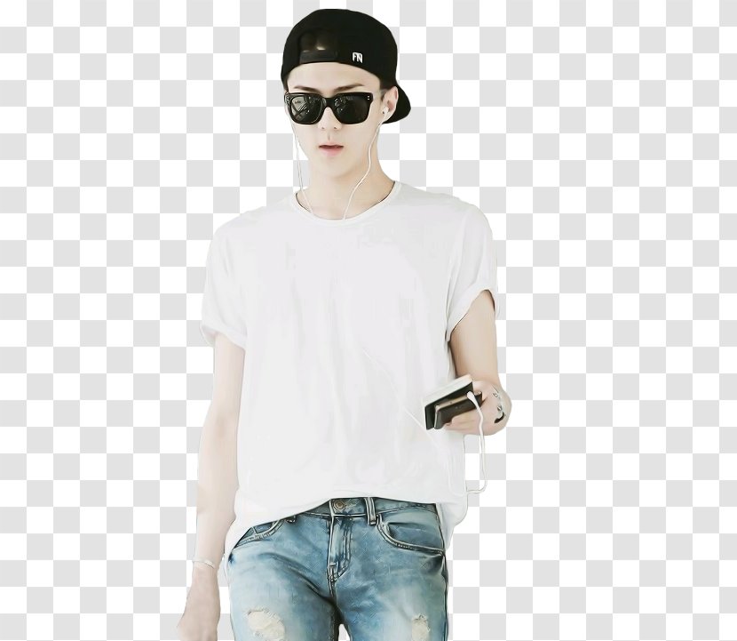Sehun T-shirt EXO K-pop Sunglasses - Exok Transparent PNG