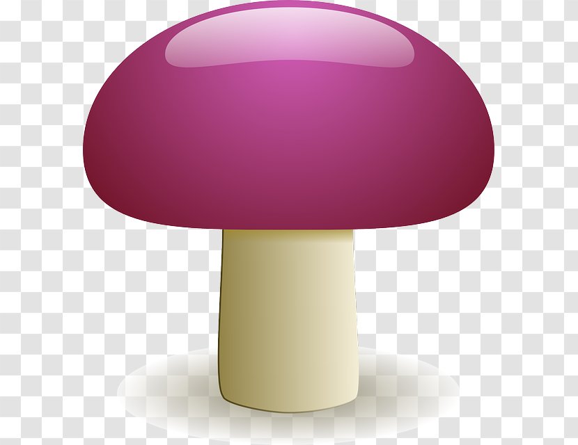 Mushroom Clip Art Purple Fungus Polypore - Magenta Transparent PNG
