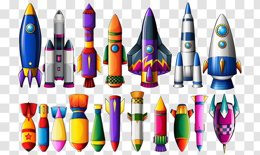 Rocket Spacecraft Missile Illustration - Color Transparent PNG