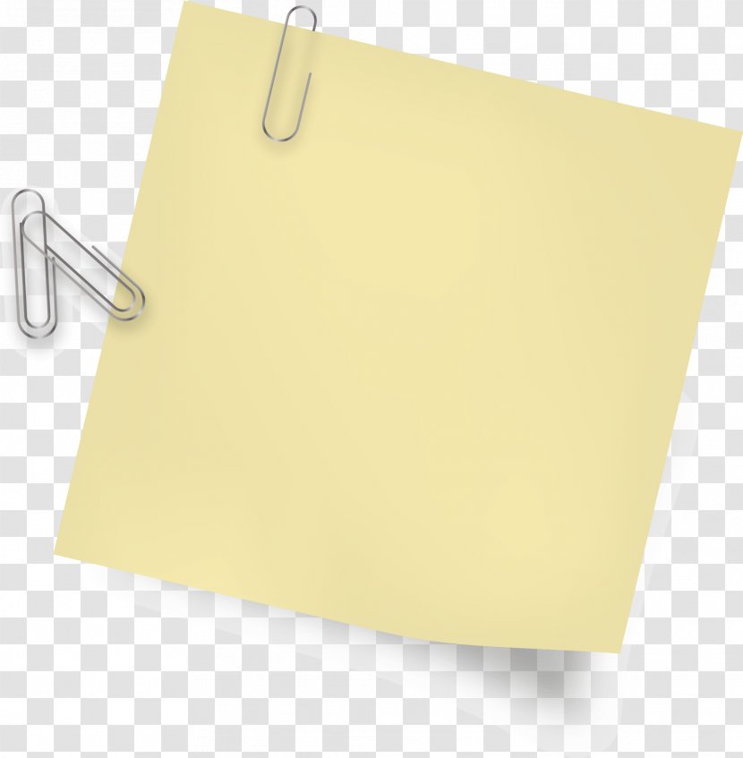 Rectangle Yellow - Folder, Convenient Post Transparent PNG
