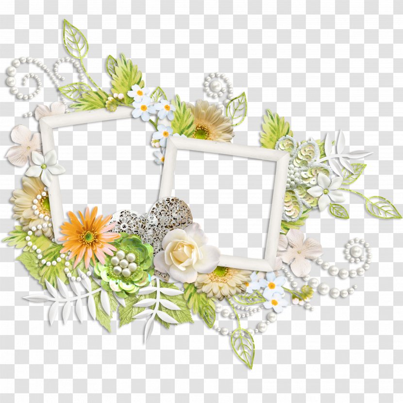 Flower Picture Frames Color Clip Art - Yellow Frame Transparent PNG