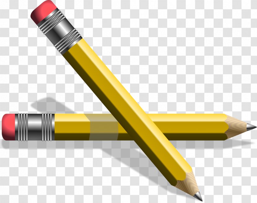 Colored Pencil Mechanical Clip Art - Yellow - Pen Transparent PNG