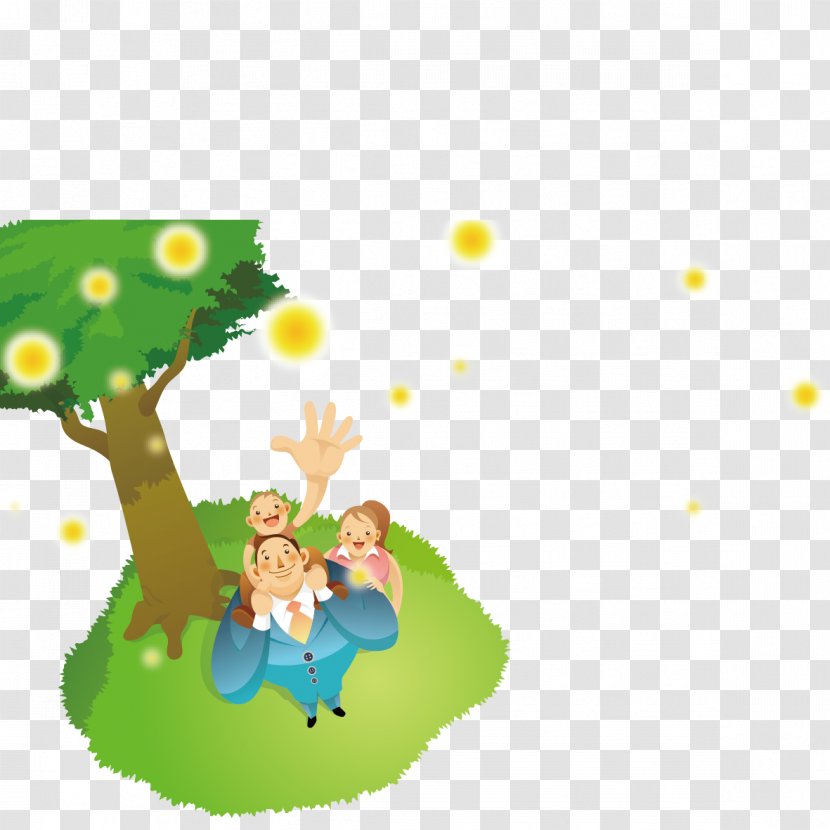 Cartoon Stock Illustration - Child - Family Of Three Transparent PNG