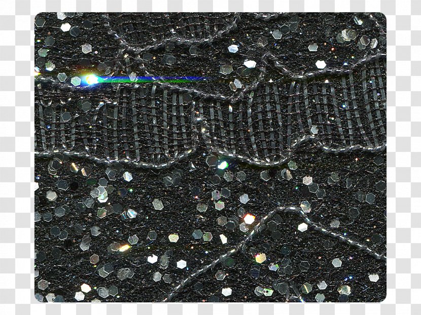 Glitter Space Black M - Lace Fabric Transparent PNG