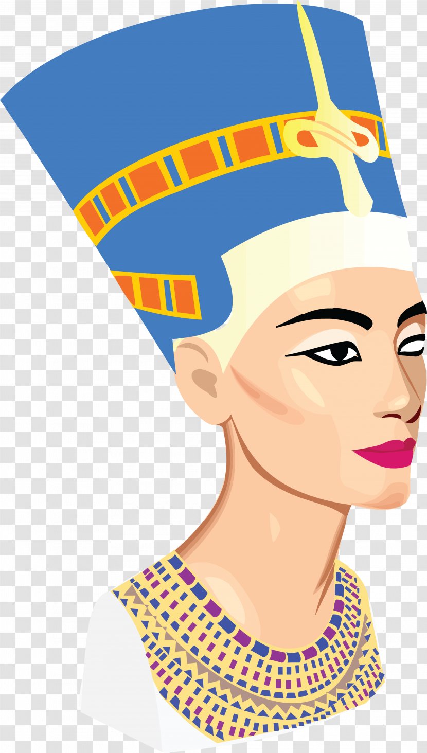 Nefertiti Bust Ancient Egypt Clip Art - Facial Expression - Marilyn Vector Transparent PNG