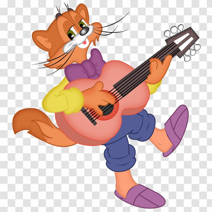 Cat Guitar Cartoon Clip Art - Jerry Can Transparent PNG