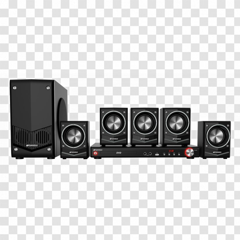 Blu-ray Disc Home Theater Systems Philips Headphones 5.1 Surround Sound - System Transparent PNG