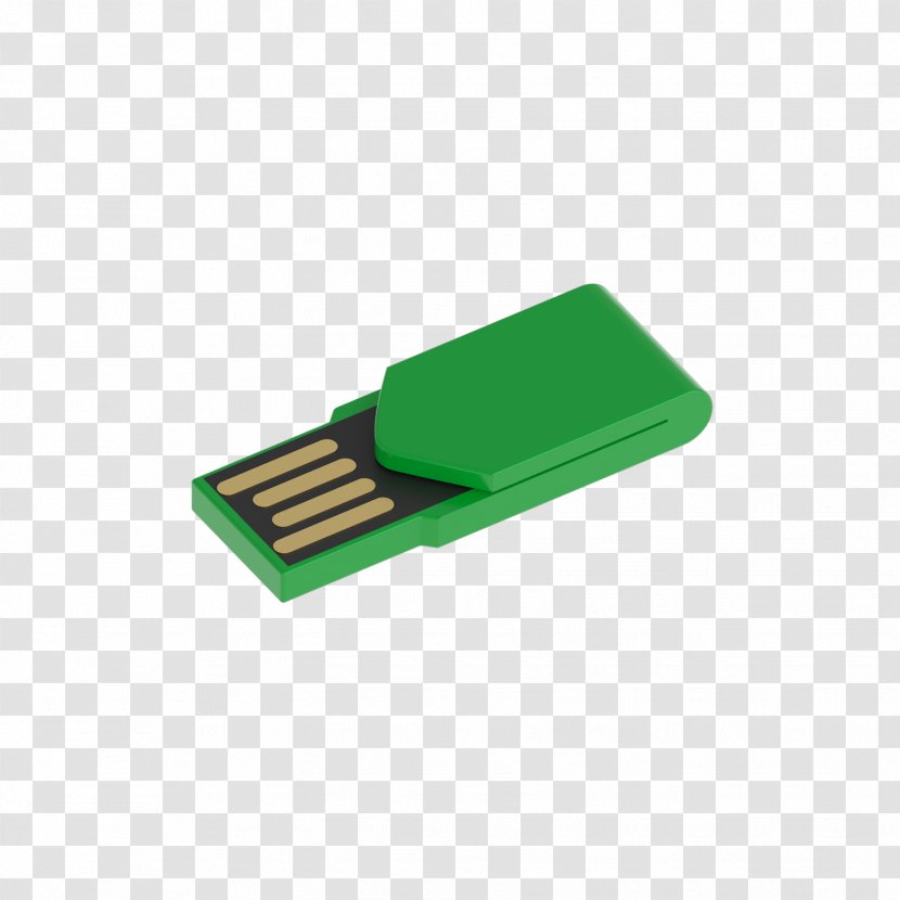 USB Flash Drives Product Design Green Electronics Accessory - Usb Drive - Honkai Impact Transparent PNG