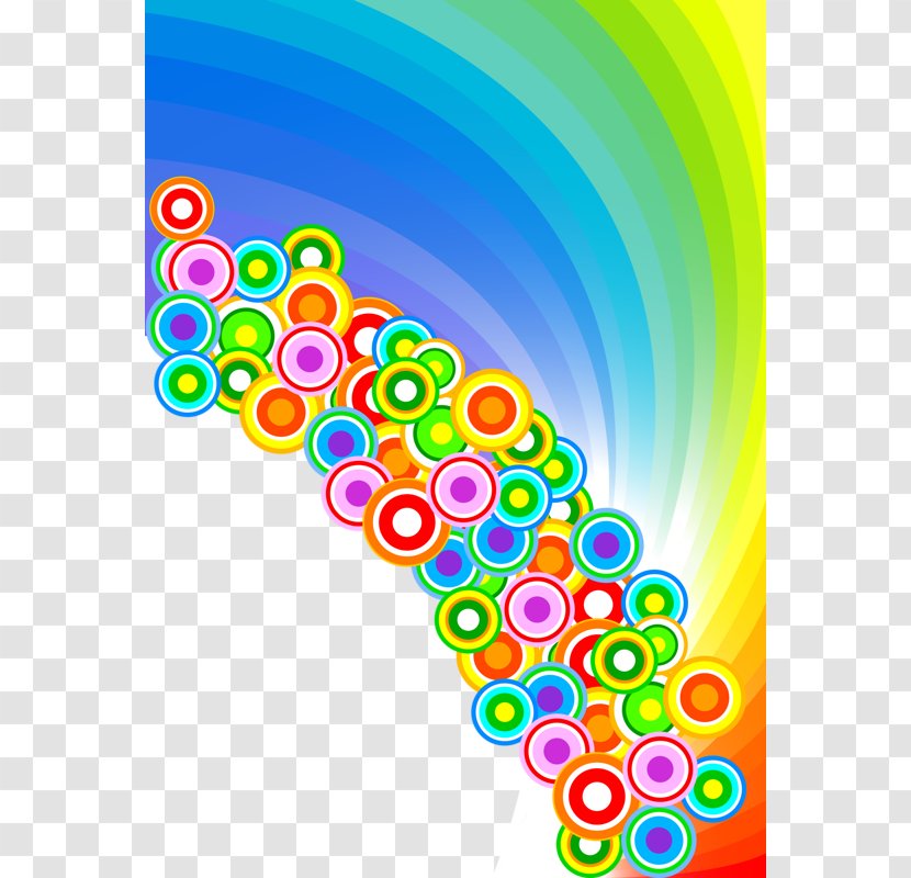 Rainbow Color Clip Art - Text - Circle Pattern Transparent PNG