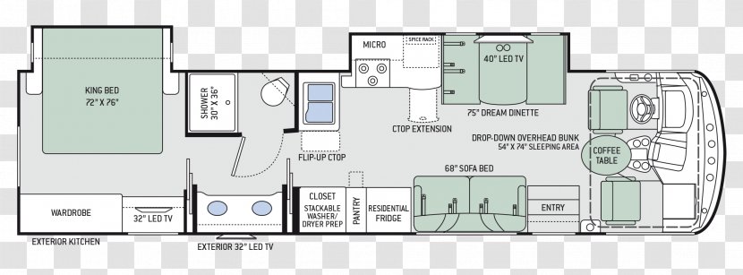 Thor Motor Coach Campervans Ford Company Industries Motorhome - Elevation - Stairs Plan Transparent PNG