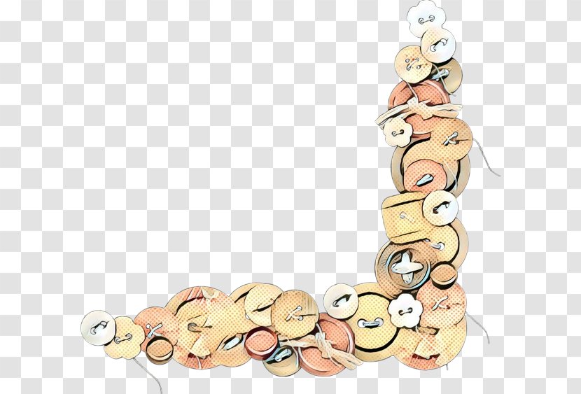 Clip Art Peach Fashion Accessory Chain - Pop Transparent PNG