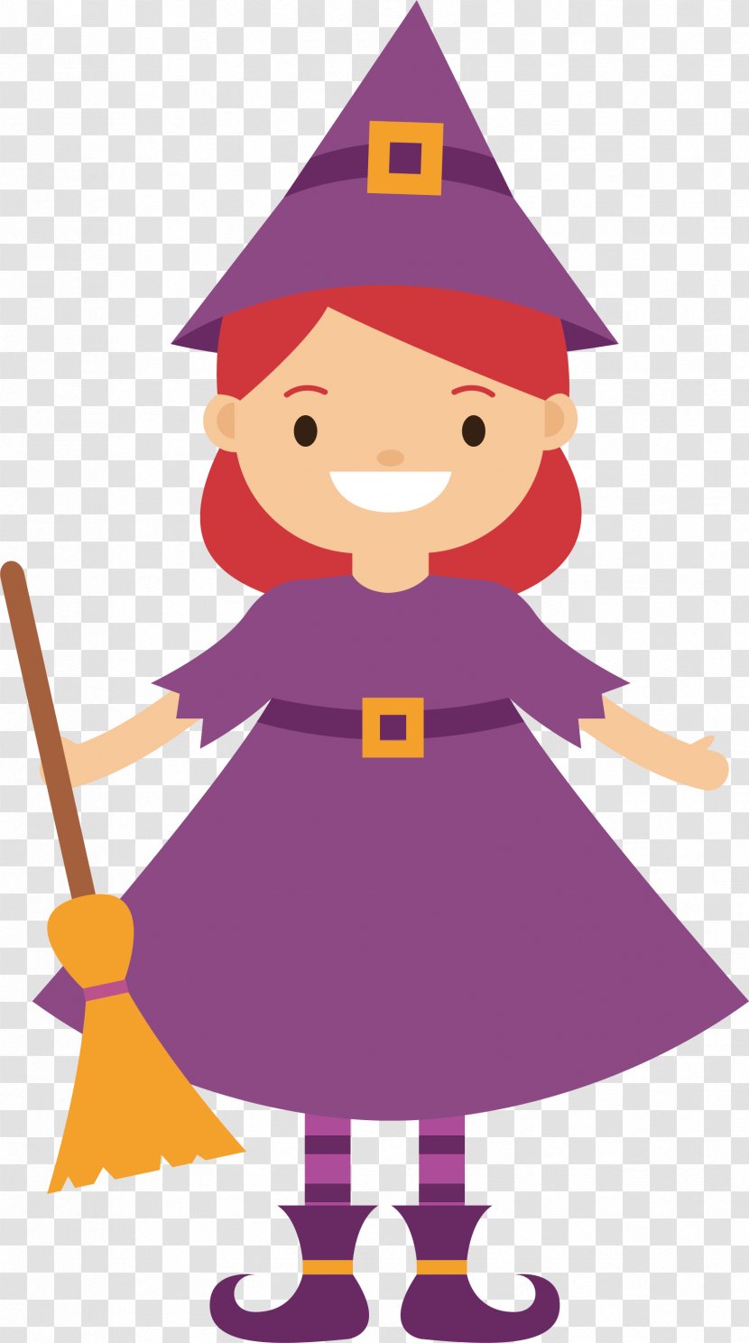 The Purple Witch - Silhouette - Flower Transparent PNG